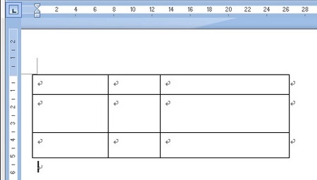 行の高さと列の幅がバラバラな状態 行の高さと列の幅がバラバラな状態
