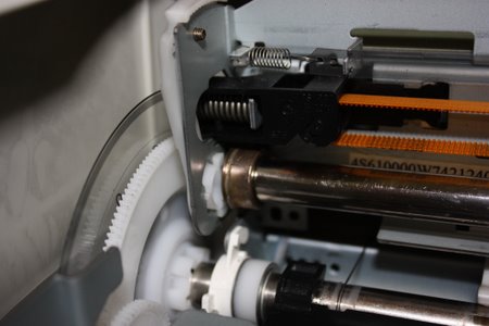 シャフトの左端に脱落した状態